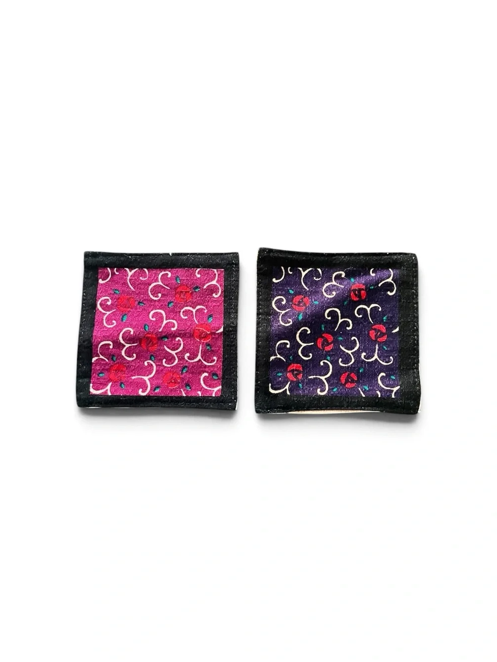 Authentic Japanese Black Cat Reversible Coaster Set